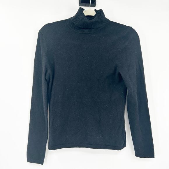 Lord & Taylor Womens Preppy Fall Knit 100%‎ Cashmere Turtleneck Sweater Petite M - Picture 1 of 5